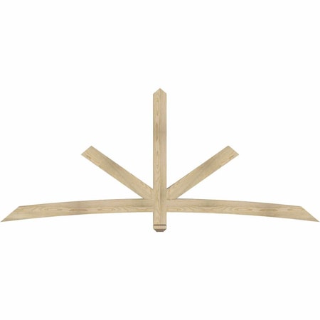 Ekena Millwork Alberta Rough Sawn Timber Gable Bracket, Douglas Fir, 96"W x 40"H x 4"D x 4"F, 10/12 Pitch GBW096X40X0404ALB00RDF